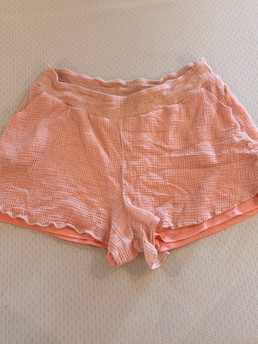 torrid Women’s Plus Size 4X Peach Textured Shorts